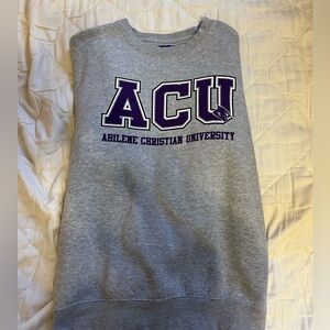 Grey abilene christian crewneck!! (size M)